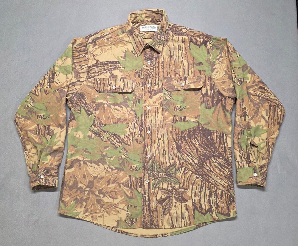 Vintage Gander Mountain Quiet + Camo Shirt XL Button Down